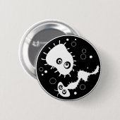 Bacteriën Ronde Button 5,7 Cm (Voorkant /achterkant)