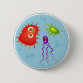 Bacteriën Ronde Button 5,7 Cm (Voorkant)
