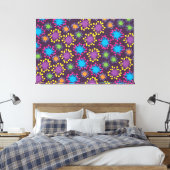 Bacteriën Spores Canvas Afdruk (Insitu (Slaapkamer))