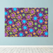Bacteriën Spores Canvas Afdruk (Insitu (Houten vloer))