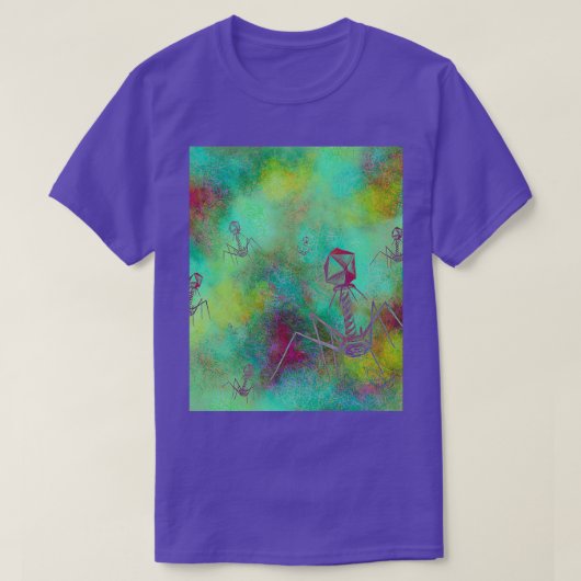 Bacteriofaag Invasion Graphic T-shirt (Design voorkant)