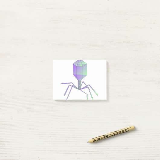Bacteriofaag Post-it® Notes (Op bureau)