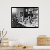 Bacteriology Lab bij Howard University 1900 Poster (Keuken)