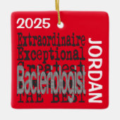 Bacterioloog buitengewoon DOUANE Keramisch Ornament (Voorkant)