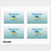 Bacterioloog Chick #3 Rechthoekige Sticker (Vel)