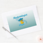 Bacterioloog Chick #3 Rechthoekige Sticker (Envelop)