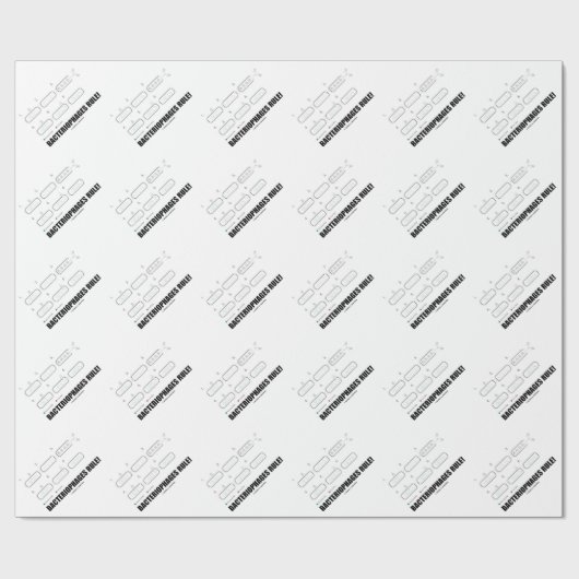 Bacteriophages Rule! (Bacteria-virus-DNA) Cadeaupapier (Vlak)