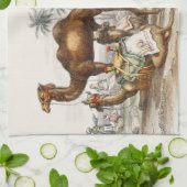 Bactriaans kameel, Arabisch kameel of dromedaille Theedoek (Gevouwen)