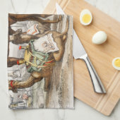 Bactriaans kameel, Arabisch kameel of dromedaille Theedoek (Quarter Fold)