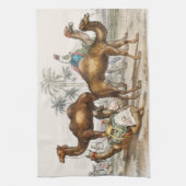 Bactriaans kameel, Arabisch kameel of dromedaille Theedoek (Verticaal)