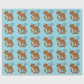 Bactrian Camel Any Background Colour Birthday Cadeaupapier (Vlak)