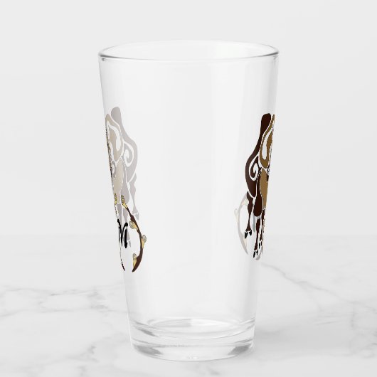 Bactrian Camel Monogram Glas (Rechts)