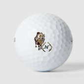Bactrian Camel Monogram Golfballen (Voorkant)