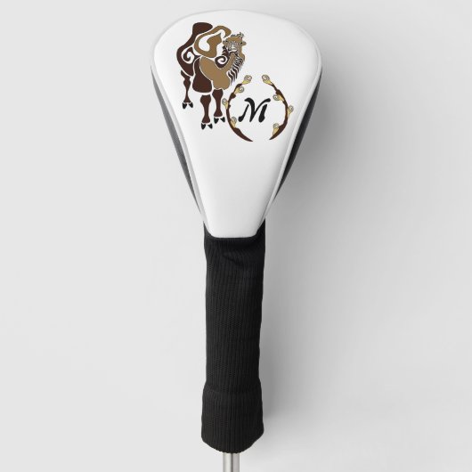 Bactrian Camel Monogram Golfheadcover (Voorkant)