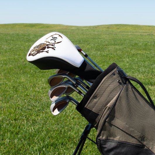Bactrian Camel Monogram Golfheadcover (Insitu)