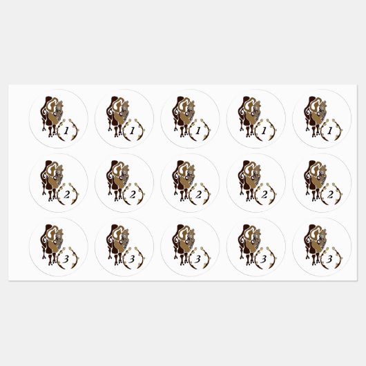 Bactrian Camel Monogram Labels (Vel)