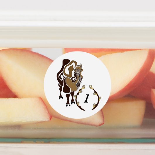 Bactrian Camel Monogram Labels (Aangebracht)