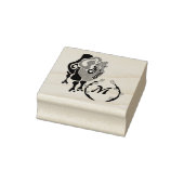 Bactrian Camel Monogram Rubberstempel (Stempel)