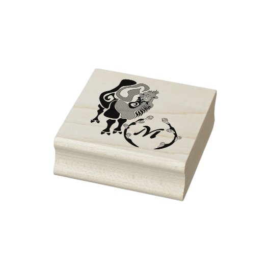 Bactrian Camel Monogram Rubberstempel (Stempel)