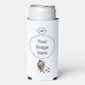 Bactrian Camel Monogram Seltzer Blikjeskoeler (Seltzer Voorkant)