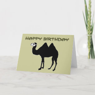 Bactrische Camel Verjaardag Kaart