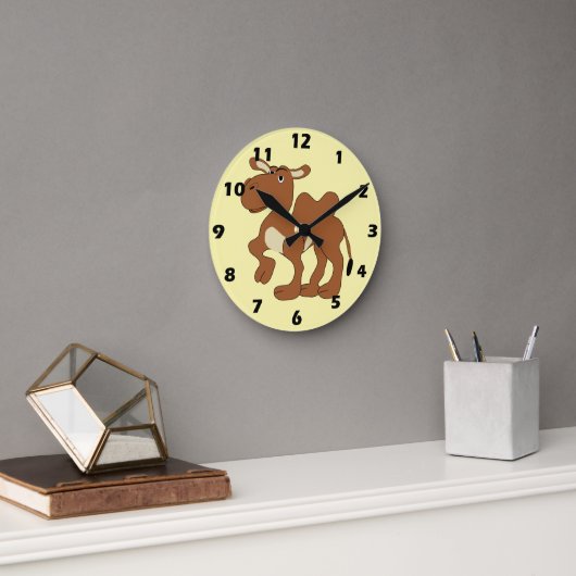 Bactrische Kameel Design Ronde Klok (Kantoor)