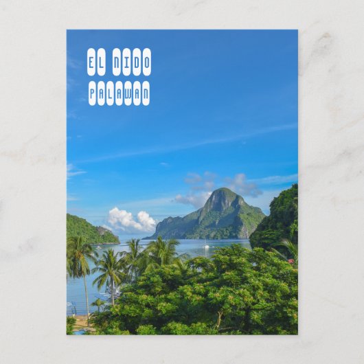 Bacuit Bay in El Nido Palawan Briefkaart (Voorkant)