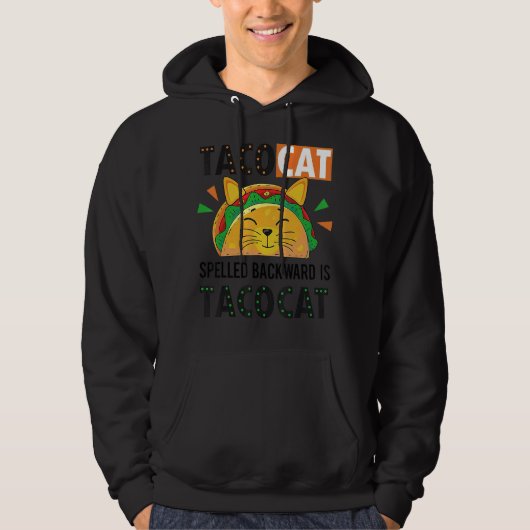 Bacward met tacocat speld is tacocat taco Mexico v Hoodie (Voorkant)