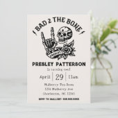 Bad 2 The Bone: een verjaardagsfeestje van twee ja Kaart (Staand voorkant)