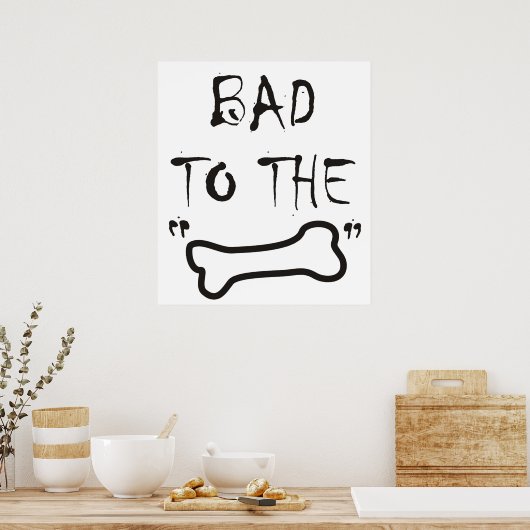 BAD AAN DE BONE ~ Poster (Keuken)