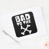 BAD AAN DE BOT VIERKANTE STICKER (Envelop)