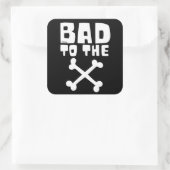 BAD AAN DE BOT VIERKANTE STICKER (Tas)