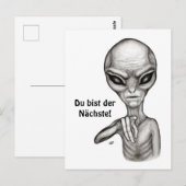 Bad Alien , Du bist der Nächste! Briefkaart (Voorkant / Achterkant)