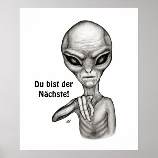 Bad Alien , Du bist der Nächste! Poster (Voorkant)
