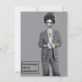 Bad and Boo-Jee Gotische Halloween-feest Kaart (Voorkant)