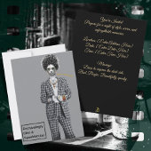 Bad and Boo-Jee Gotische Halloween-feest Kaart