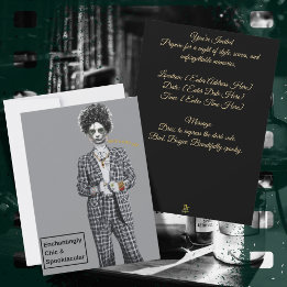 Bad and Boo-Jee Gotische Halloween-feest Kaart