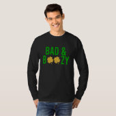 Bad and Boozy Irish St Patrick Day Funny Drink T-shirt (Voorkant volledig)
