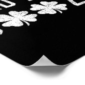 Bad And Boozy St Patricks Day Shamrock Green Poster (Hoek)