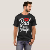Bad and Bougie Melanin Poppin Black History Month  T-shirt (Voorkant volledig)