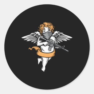 Bad Angel Esthetische Soft Grunge Pastel Gothic Ba Ronde Sticker