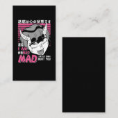 Bad Anime Girl Otaku Angry Manga Devil Visitekaartje (Voorkant / Achterkant)