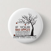 Bad Apples x Pirend Ronde Button 5,7 Cm (Voorkant)