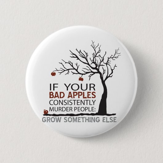 Bad Apples x Pirend Ronde Button 5,7 Cm (Voorkant)