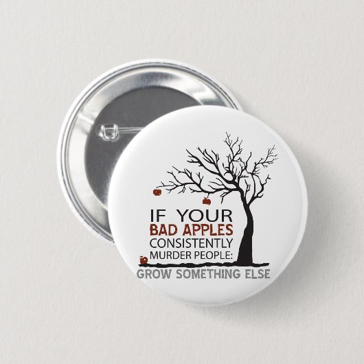 Bad Apples x Pirend Ronde Button 5,7 Cm (Voorkant /achterkant)