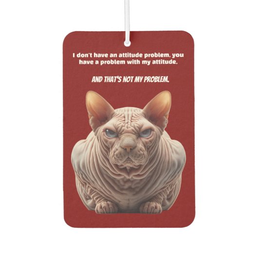 Bad Attitude Cat Luchtverfrisser (Voorkant)