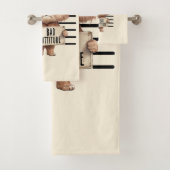 Bad Attitude Cat Mugshot – Grappig katachtig ontwe Handdoek (Insitu)