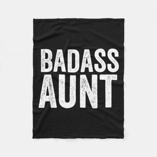 Bad Aunt Gift Funny New Aunt Idea New Niece Nephew Fleece Deken (Voorkant)
