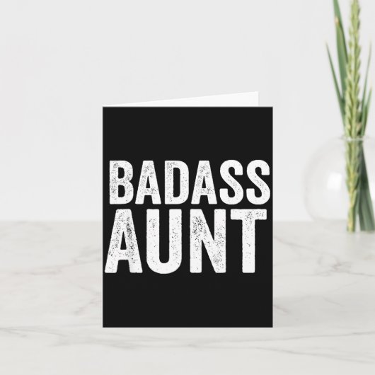 Bad Aunt Gift Funny New Aunt Idea New Niece Nephew Kaart (Voorkant)