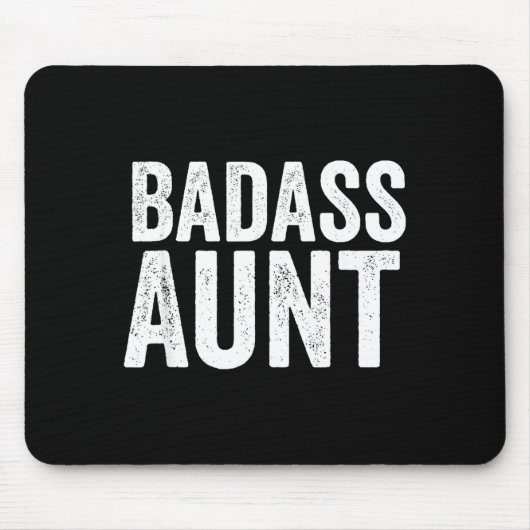 Bad Aunt Gift Funny New Aunt Idea New Niece Nephew Muismat (Voorkant)